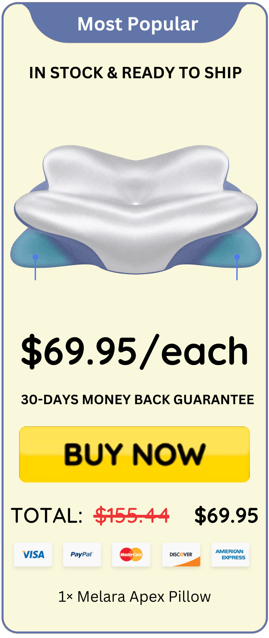 Melara Apex pillow offer price